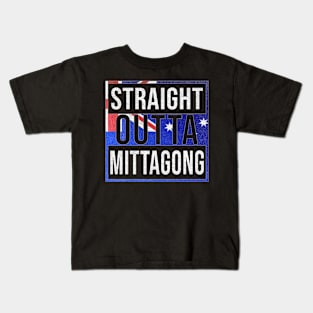 Straight Outta Mittagong - Gift for Australian From Mittagong in New South Wales Australia Kids T-Shirt